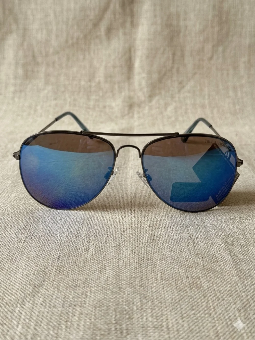 True Religion Aviator Sunglasses TR10570C Blue Gradient Lenses